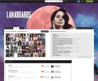 Lanaboards.com(Lana Del Rey Forum) Screenshot