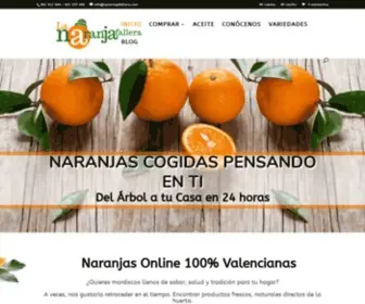 Lanaranjafallera.com(Naranjas de Valencia Online recíen recolectadas) Screenshot