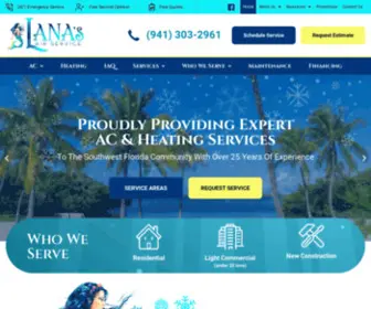 Lanasairservice.com(North Port Heating & Air Contractor) Screenshot