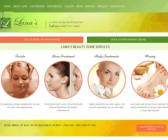 Lanasbeautyzone.com(Lana&#039;s Beauty Zone) Screenshot
