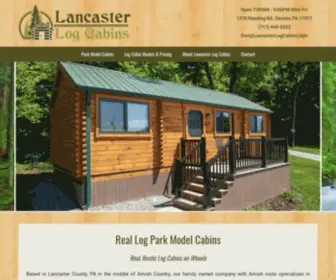 Lancasterlogcabins.com(Lancaster Log Cabins) Screenshot