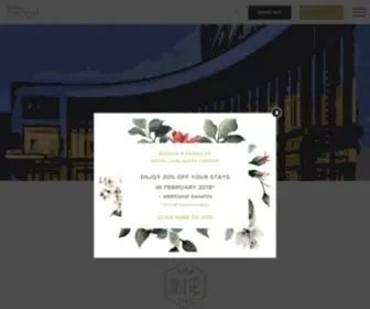 Lancasterlondon.com(4 star luxury hotel) Screenshot