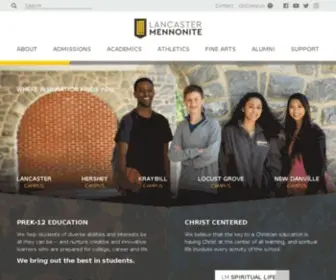 Lancastermennonite.org(Lancaster Mennonite School) Screenshot