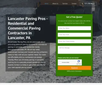 Lancasterpavingpros.com(Asphalt Driveways and Commercial Paving Company) Screenshot