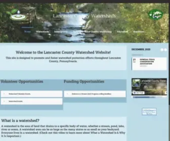 Lancasterwatersheds.org(Promoting and fostering watershed protection efforts throughout Lancaster County) Screenshot