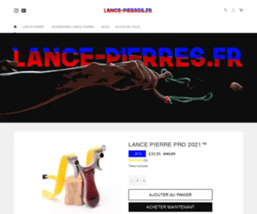 Lance-Pierres.fr(Lance Pierres) Screenshot