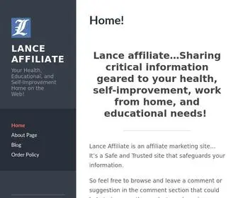 Lanceaffiliate.com(Lance Affiliate) Screenshot