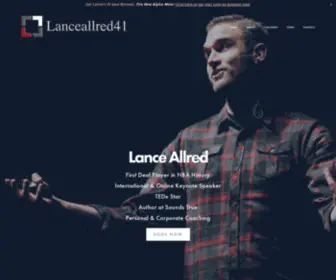 Lanceallred41.com(Motivational Speaker) Screenshot