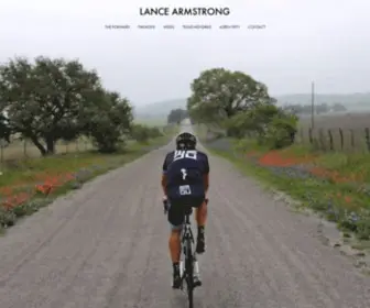 Lancearmstrong.com(Lance Armstrong) Screenshot