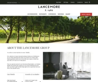 Lancemore.com.au(Boutique Hotels & Accommodation Across Australia) Screenshot