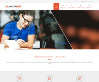 Lancerhop.com(Freelance writing jobs) Screenshot