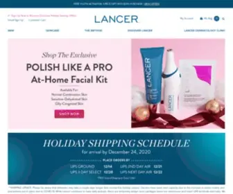 Lancerskincare.com(Lancer® Skincare) Screenshot