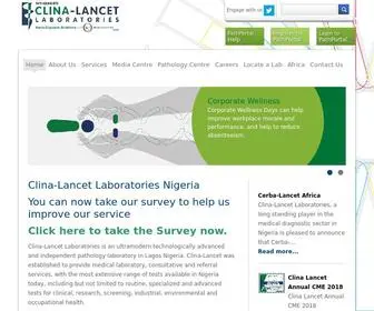Lancet.com.ng(Lancet laboratories) Screenshot