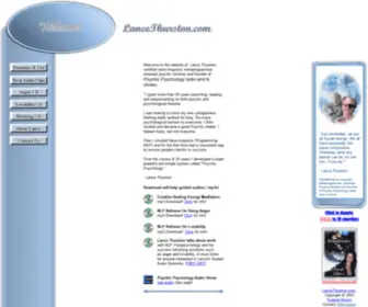 Lancethurston.com(Lance Thurston NLP CDs Metaphysical Self) Screenshot