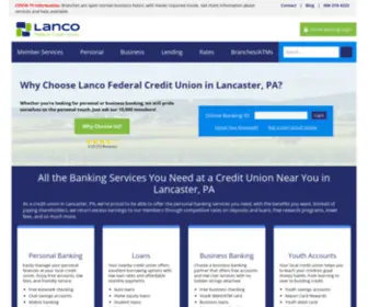 Lancofcu.com(Lanco Federal Credit Union) Screenshot