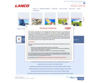 Lancogroup.com(Lanco Infratech Limited) Screenshot