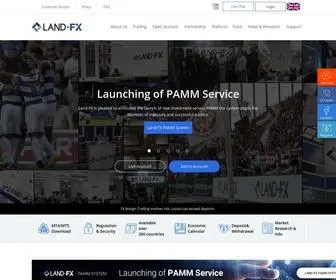 Land-FX.com(Online forex broker) Screenshot