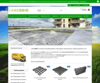 Land-Grid.com(LANDGRID, Ihr Shop für Paddockplatten, Rasengitter, Rasenkanten, Fallschutzplatten uvm. ) Screenshot