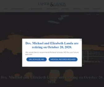 Landaeyecare.com(Landa & Landa Eye Care Specialists) Screenshot