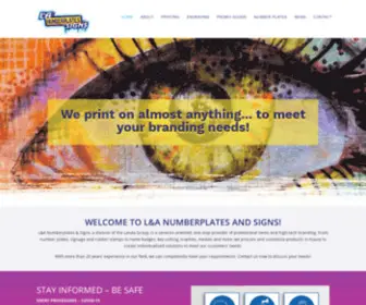 Landagroup.net(One-stop branding and signage) Screenshot