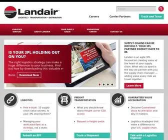 Landair.com(Logistics, Transportation, Distribution) Screenshot