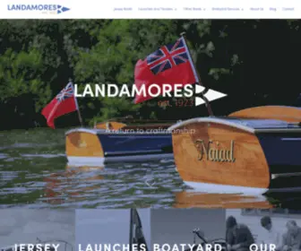 Landamores.co.uk(Landamores Boatbuilders) Screenshot