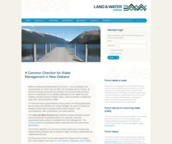 Landandwater.org.nz(Land and Water Forum) Screenshot