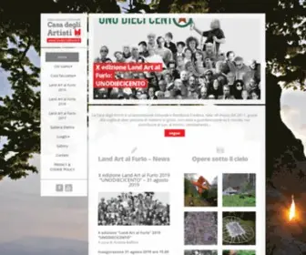 Landartalfurlo.it(Casa degli artisti) Screenshot