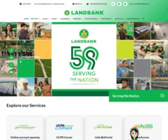 Landbank.com(Land Bank of the Philippines) Screenshot