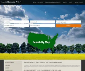 Landbrokermls.com(Search for ranches and land for sale) Screenshot
