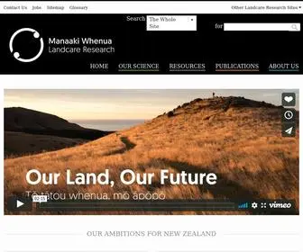 Landcareresearch.co.nz(Manaaki Whenua) Screenshot