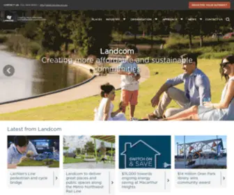 Landcom.com.au(Landcom makes a positive difference in people's lives across nsw by inc) Screenshot