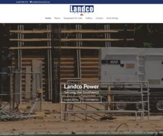 Landcopower.com(Landco Power Rentals) Screenshot