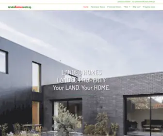 Landedhomes.com.sg(Landed Property Singapore) Screenshot