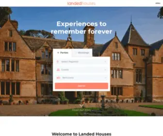 Landedhouses.co.uk(Large Houses to Rent for Parties) Screenshot