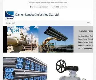 Landee.cn(Industrial Piping Valve Flange Steel Pipe Fitting China) Screenshot
