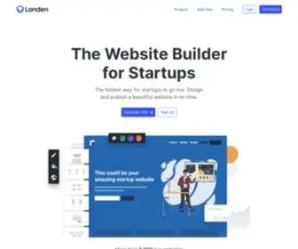 Landen.co(The Easiest Website Builder) Screenshot