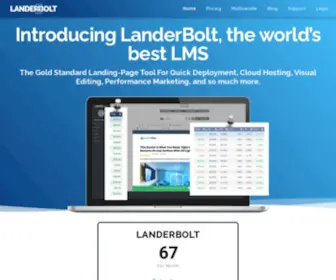 Landerbolt.com(Next Generation Landing Page Management System) Screenshot