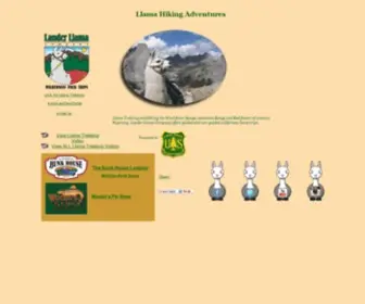 Landerllama.com(Llama Hiking Wyoming Wind River Range) Screenshot