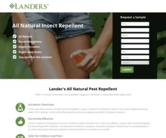 Landersnaturals.com(Lander's Natural Insect Repellent) Screenshot