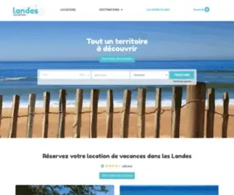 Landes-Vacances.fr(Location de Vacances Landes) Screenshot