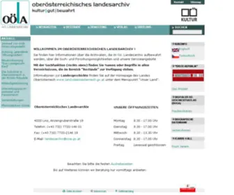 Landesarchiv-OOE.at(Oberösterreichisches Landesarchiv Home ) Screenshot