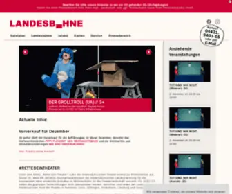 Landesbuehne-Nord.de(Landesbühne Niedersachsen Nord) Screenshot