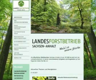 Landesforstbetrieb.de(Landesforstbetrieb Sachsen) Screenshot