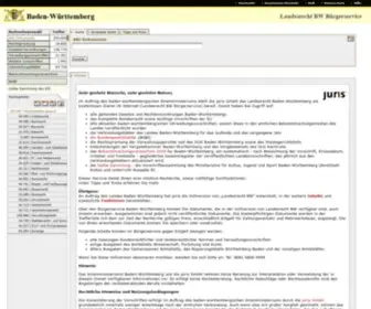 Landesrecht-BW.de(Landesrecht BW) Screenshot