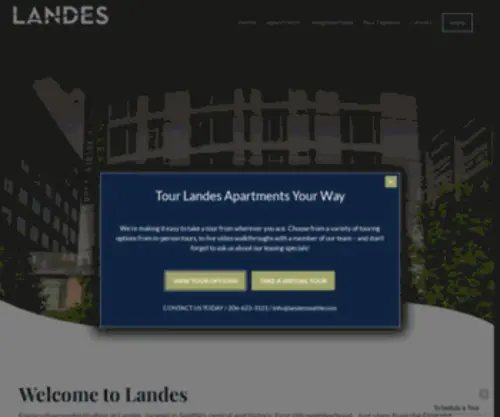 Landesseattle.com(Beautiful apartments in the Seattle neighborhood of First Hill) Screenshot