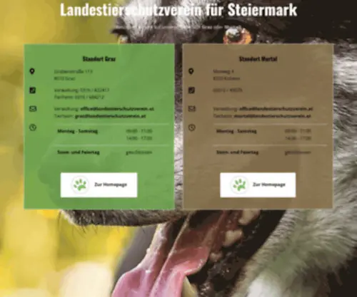Landestierschutzverein.at(Landestierschutzverband) Screenshot