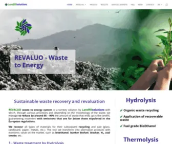 Landfillsolutions.eu(Waste to energy by REVALUO) Screenshot