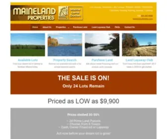 Landforless.com(Maineland Properties) Screenshot