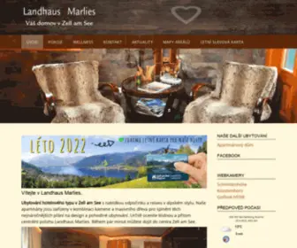 Landhaus-Marlies.cz(Český penzion v Zell am See) Screenshot